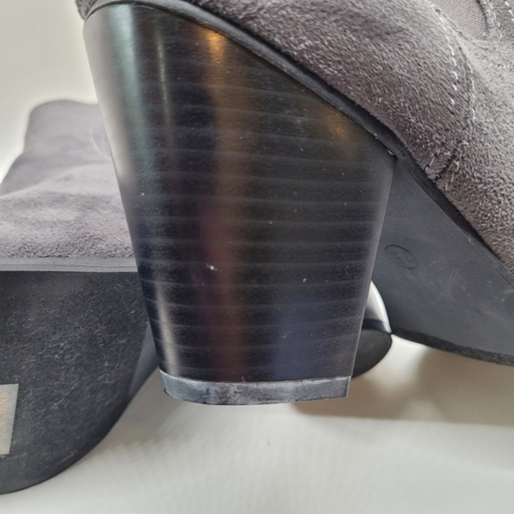 Sociology Women's Gray Suede Ankle Bootie High Heel‎ Size 7.5 - Picture 11 of 16